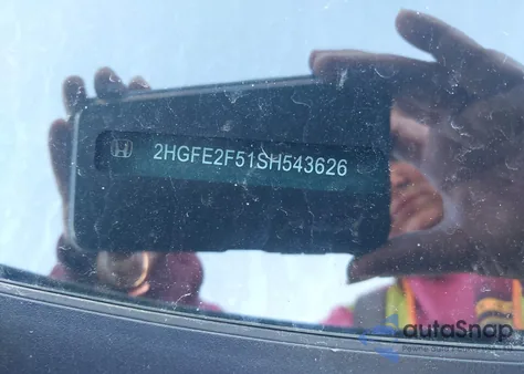 2025 Honda Civic Sport z USA, uszkodzony, nr VIN 2HGFE2F51SH543626